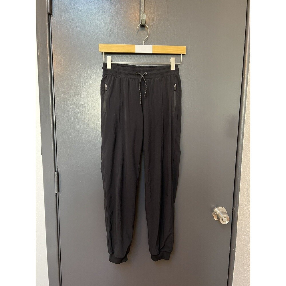 Athleta Girl Black Joggers,Lined, Pockets. Size Large 12